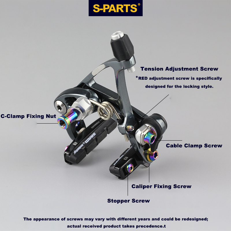 S-PARTS Vis en titane pour vélo de route Sram Red Force eTap RIVAL22 Speed