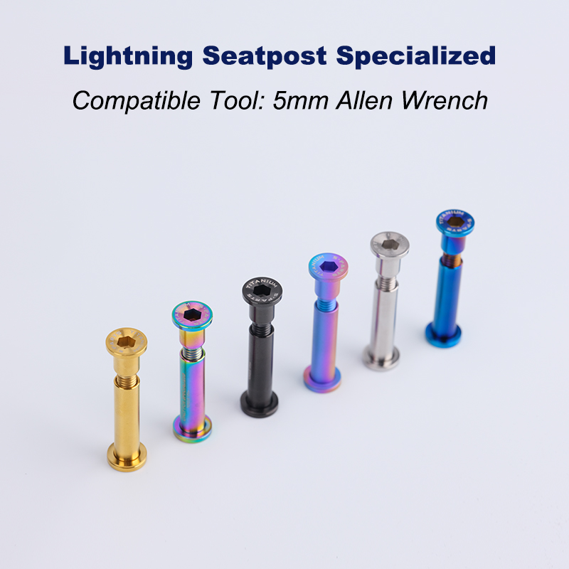 Vis de serrage du collier de tige de selle Specialized｜Coin de collier de tige de selle
Boulon en titane pour Specialized SL6, SL7, SL8 et Venge Oilslick