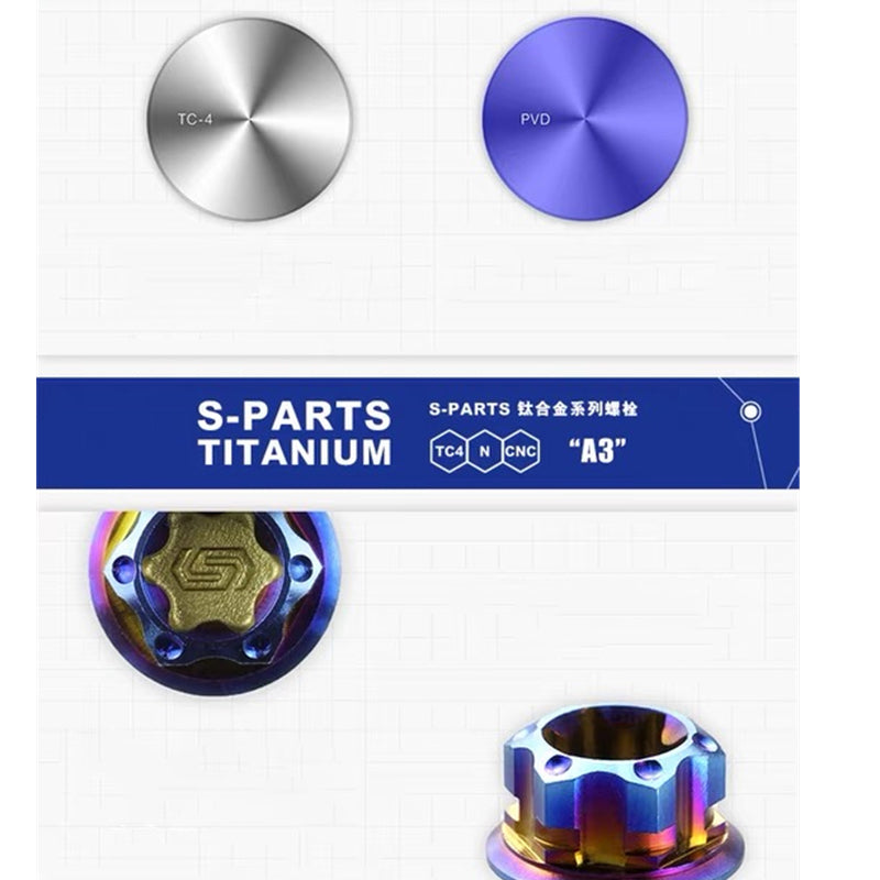 Kit de vis S-parts BMW GS1200 boulons série A3 Titane Stan