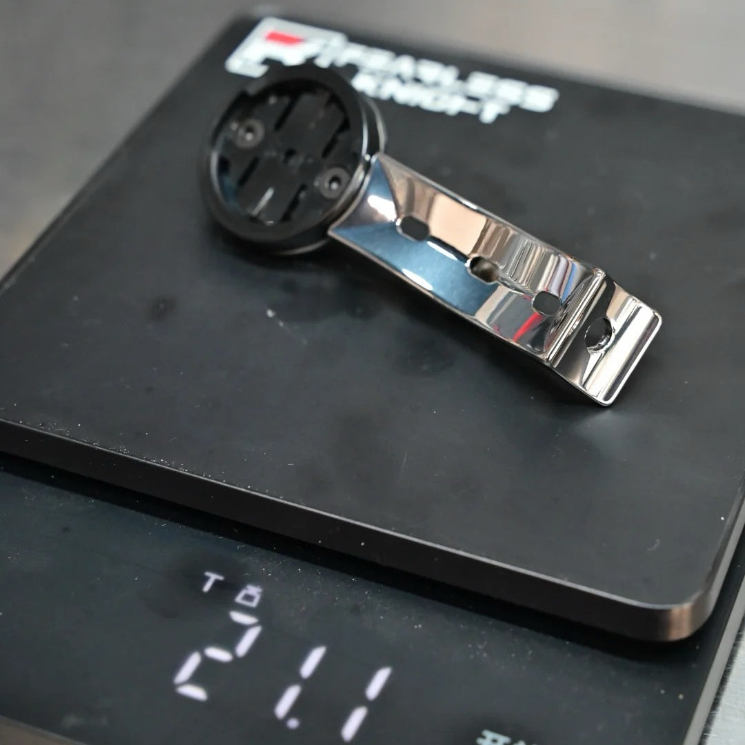 Suporte para Computador Fearless Knight em Titânio CNC – 21.54g | Specialized Roval Rapide | Compatível com Garmin/Wahoo/Bryton