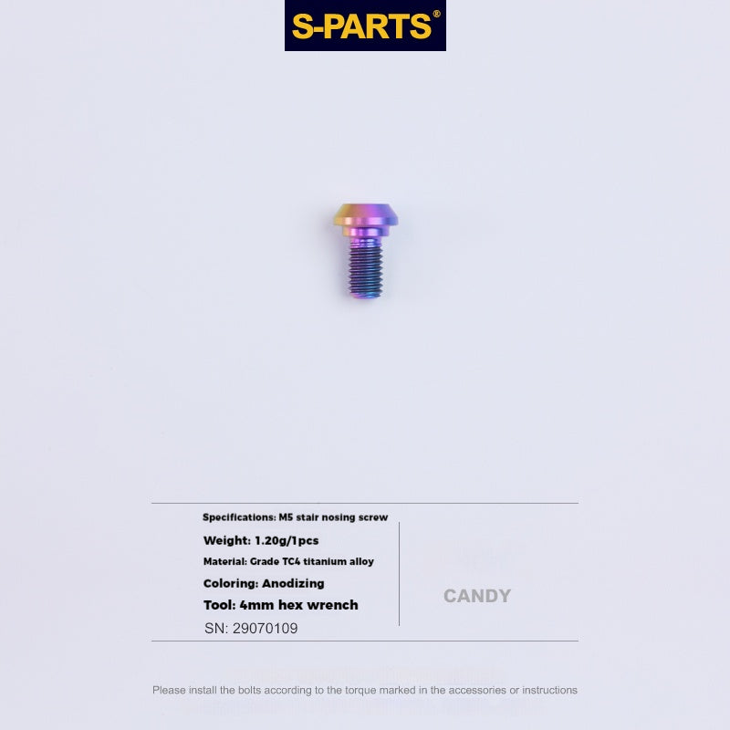 S-PARTS Lega di Titanio Cambio Freno Blocco Linea Mountain Road Bicicletta Deragliatore Anteriore Deragliatore Posteriore Vite di Compressione