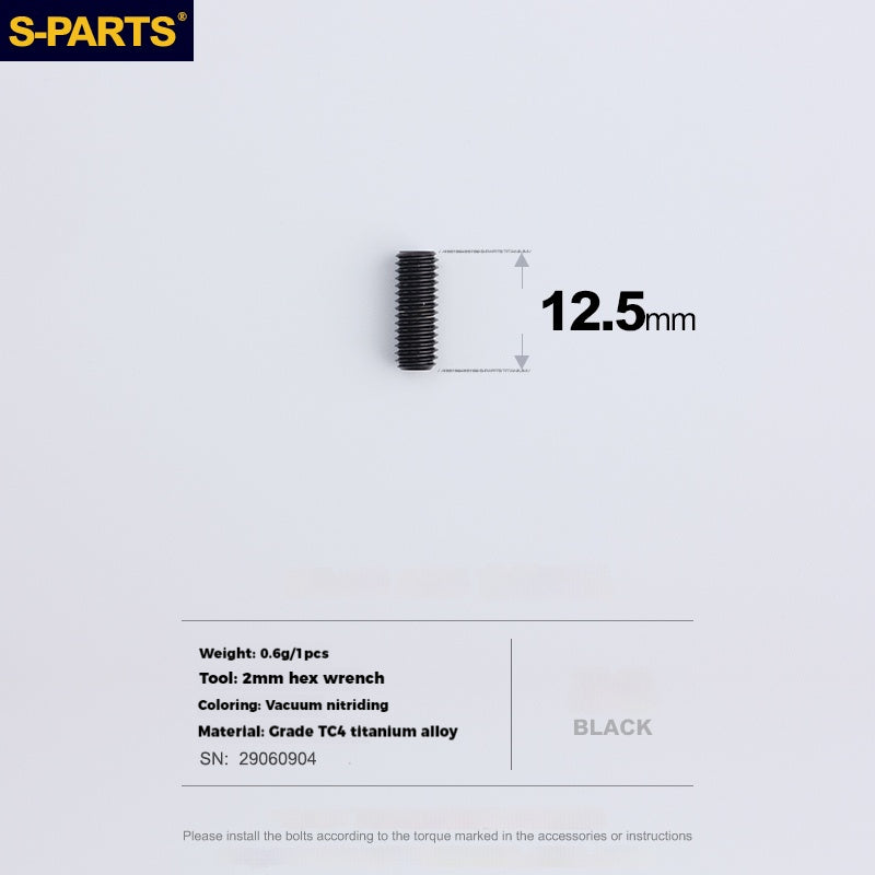 Viti in lega di titanio S-PARTS per deragliatore anteriore per bici da strada SRAM e regolazione della filettatura inversa ETAP
