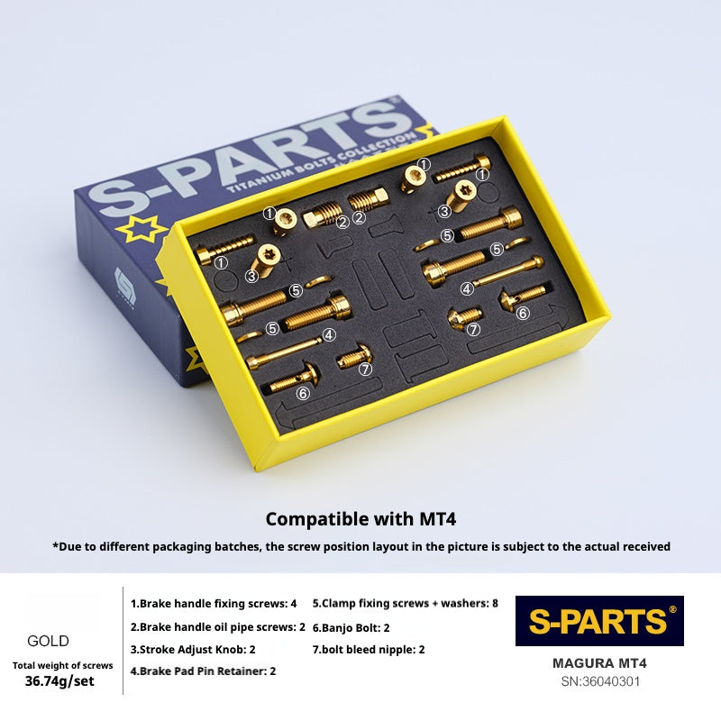 Kit viti freno a disco in lega di titanio SPARTS compatibile con Magura MT4/5/7/8