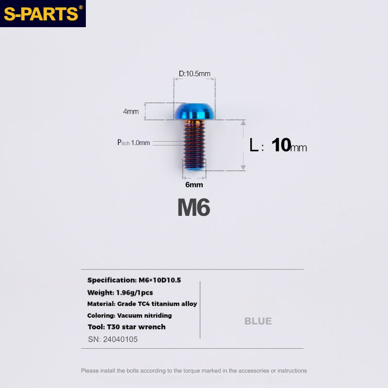 S-PARTS Lega di Titanio Cambio Freno Blocco Linea Mountain Road Bicicletta Deragliatore Anteriore Deragliatore Posteriore Vite di Compressione