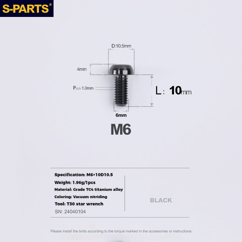 S-PARTS Lega di Titanio Cambio Freno Blocco Linea Mountain Road Bicicletta Deragliatore Anteriore Deragliatore Posteriore Vite di Compressione
