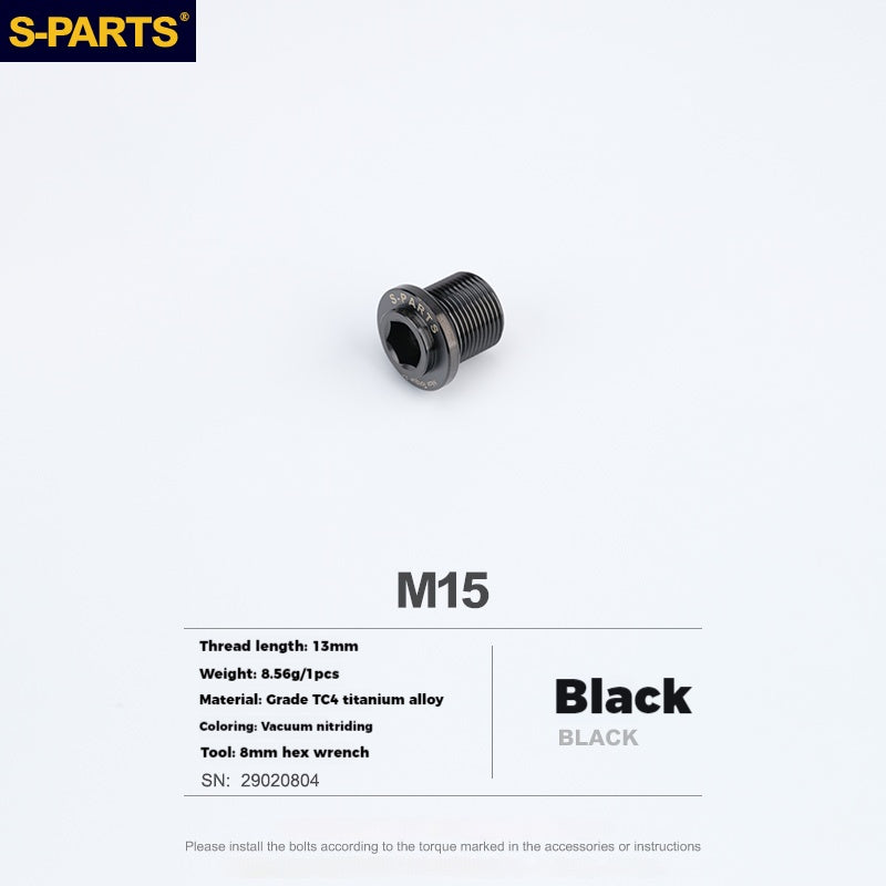 Viti per manovella scanalate in titanio S-PARTS per serie SHIMANO
