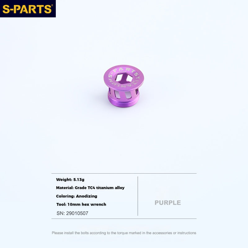 Copertura della manovella in lega di titanio S-PARTS L15 per la serie SHIMANO