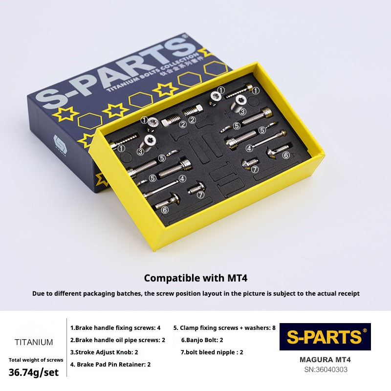 Kit viti freno a disco in lega di titanio SPARTS compatibile con Magura MT4/5/7/8