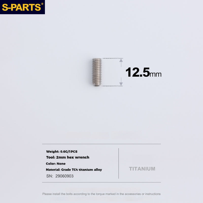 Viti in lega di titanio S-PARTS per deragliatore anteriore per bici da strada SRAM e regolazione della filettatura inversa ETAP