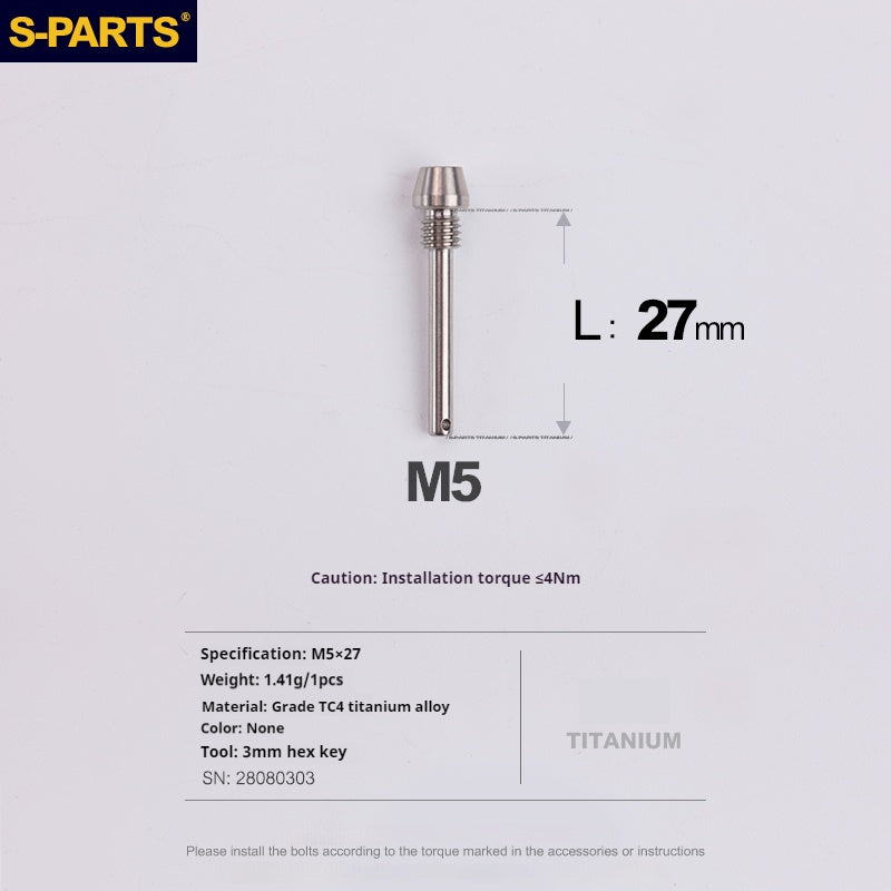 S-PARTS Titanium Brake Pad Pin Retainer for Shimano Sram Magura HOPE  Disc Brake