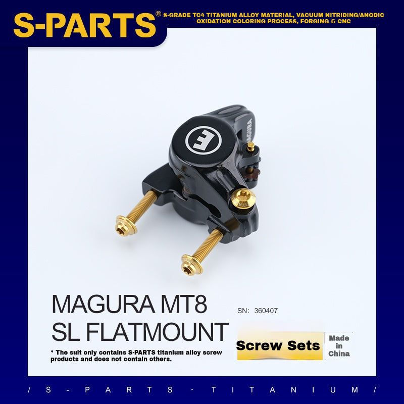 Set di viti per freni a disco in lega di titanio S-PARTS per MAGURA MT8 SL FM