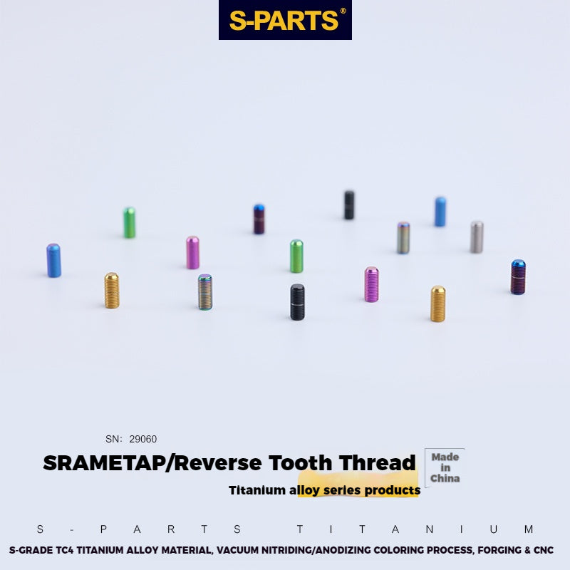 Viti in lega di titanio S-PARTS per deragliatore anteriore per bici da strada SRAM e regolazione della filettatura inversa ETAP