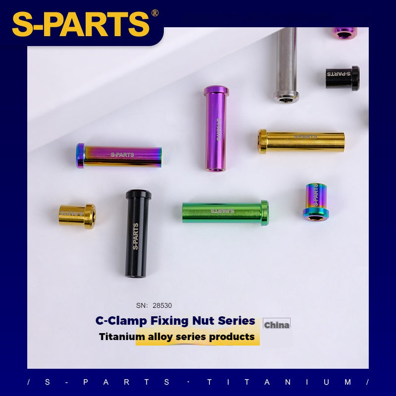 S-PARTS Série porcas de fixação C-Clamp em liga de titânio