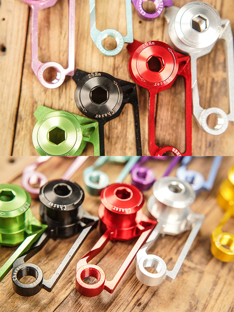 Attacco deragliatore posteriore in alluminio CNC ultraleggero (compatibile solo con deragliatori posteriori Shimano serie R.) | Solo 26,8 g | Compatibile con sistemi UDH (TREK MADONE 8, X-LAB RT, VAN RYSEL RCR e altri) 1 pz. 