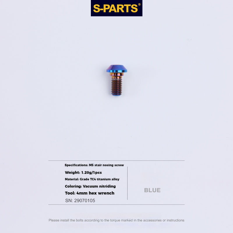 S-PARTS Lega di Titanio Cambio Freno Blocco Linea Mountain Road Bicicletta Deragliatore Anteriore Deragliatore Posteriore Vite di Compressione