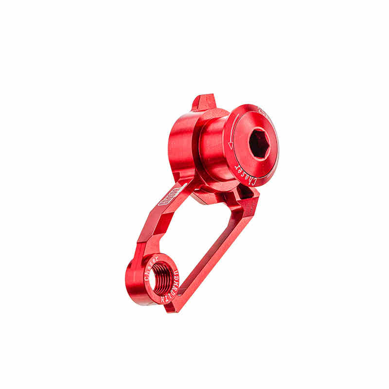 Attacco deragliatore posteriore in alluminio CNC ultraleggero (compatibile solo con deragliatori posteriori Shimano serie R.) | Solo 26,8 g | Compatibile con sistemi UDH (TREK MADONE 8, X-LAB RT, VAN RYSEL RCR e altri) 1 pz. 