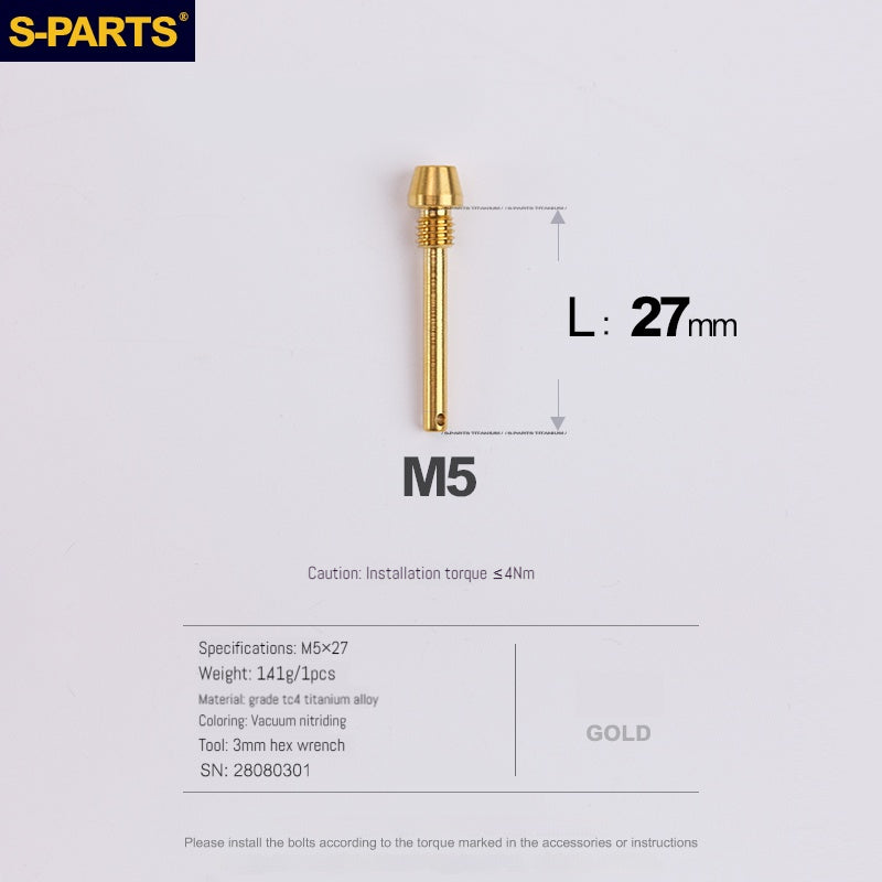 S-PARTS Titanium Brake Pad Pin Retainer for Shimano Sram Magura HOPE  Disc Brake