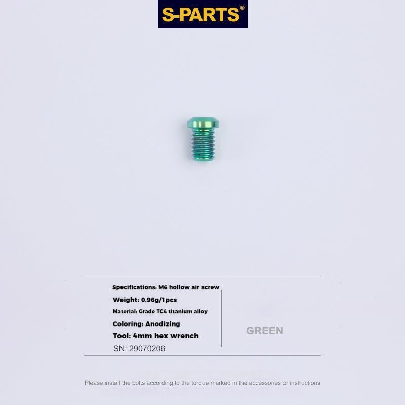 S-PARTS Lega di Titanio Cambio Freno Blocco Linea Mountain Road Bicicletta Deragliatore Anteriore Deragliatore Posteriore Vite di Compressione