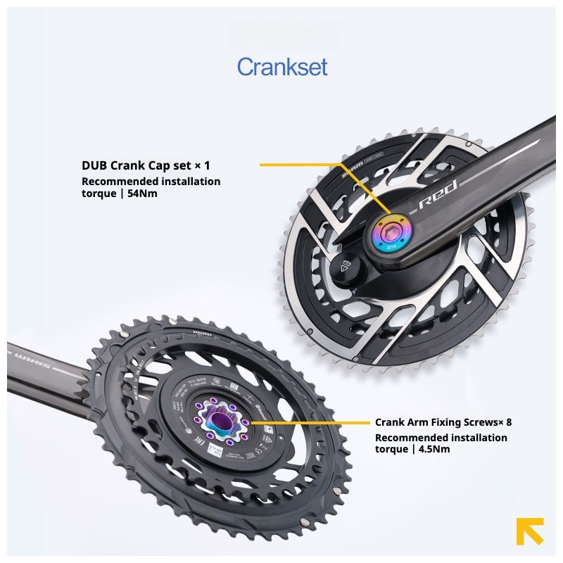 S-PARTS Titanium Drivetrain Hardware – SRAM RED AXS E1 Compatible Upgrade Kit