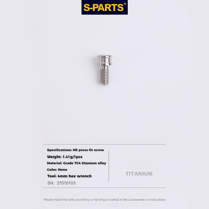 S-PARTS Lega di Titanio Cambio Freno Blocco Linea Mountain Road Bicicletta Deragliatore Anteriore Deragliatore Posteriore Vite di Compressione