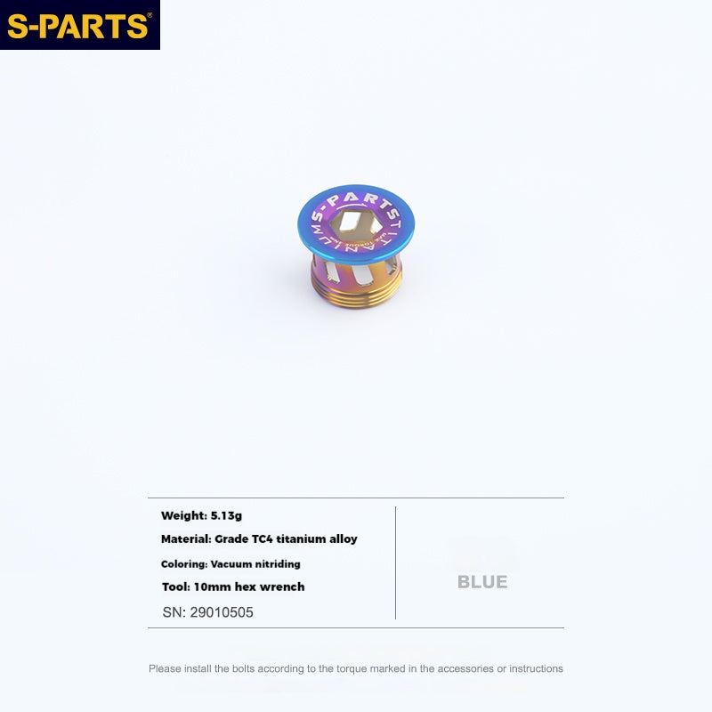 Copertura della manovella in lega di titanio S-PARTS L15 per la serie SHIMANO