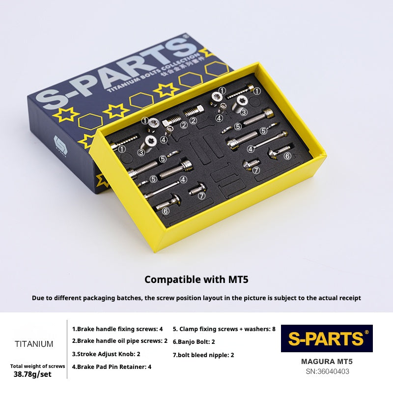 Kit viti freno a disco in lega di titanio SPARTS compatibile con Magura MT4/5/7/8