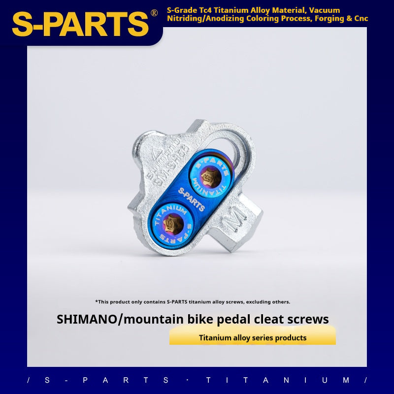 Parafusos para Tacos de Bicicleta MTB S-PARTS em Liga de Titânio - Compatíveis com SHIMANO
