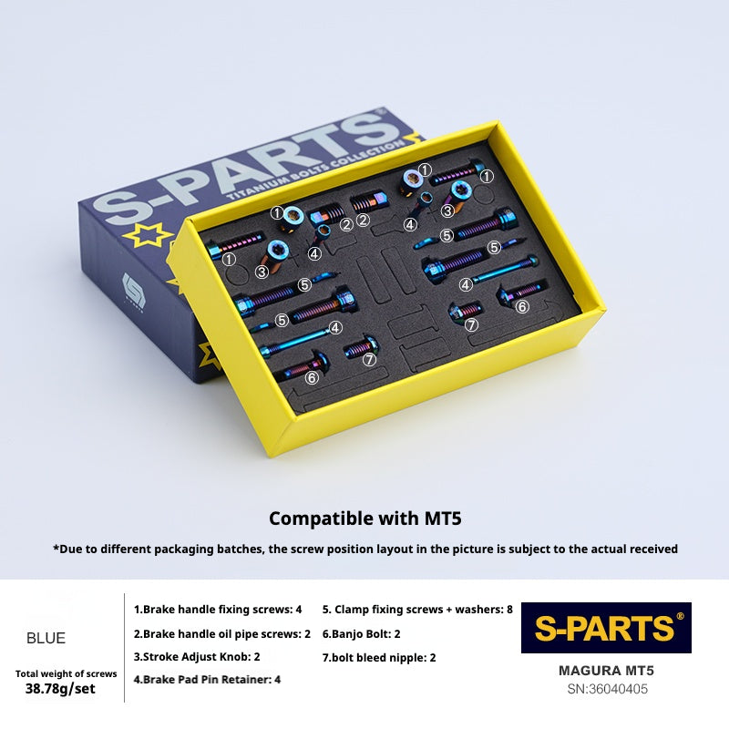 Kit viti freno a disco in lega di titanio SPARTS compatibile con Magura MT4/5/7/8