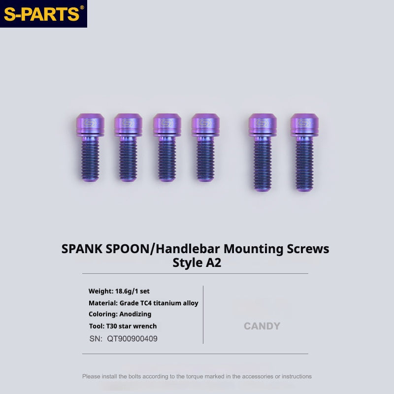 S-PARTS Vite in titanio DMR DEFY/SPANK SPOON /DPSBikes/Street Trial/viti di montaggio del manubrio BMX