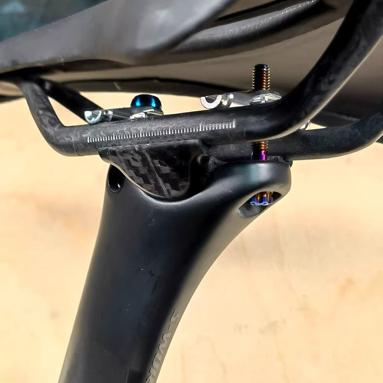 Kit de Abraçadeira de Selim Superlight Specialized Tarmac SL8/SL9/Seka Spear | 15g-21g | Titânio / Alumínio | Upgrade de Redução de Peso do Canote