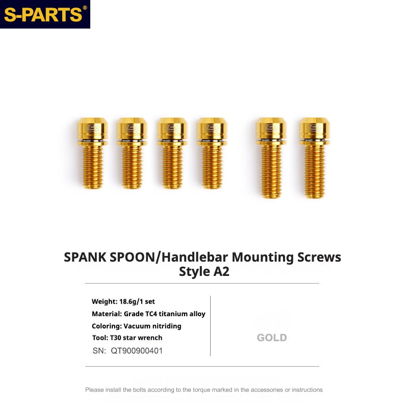 S-PARTS Vite in titanio DMR DEFY/SPANK SPOON /DPSBikes/Street Trial/viti di montaggio del manubrio BMX