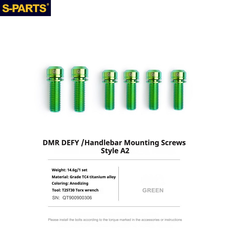 S-PARTS Vite in titanio DMR DEFY/SPANK SPOON /DPSBikes/Street Trial/viti di montaggio del manubrio BMX