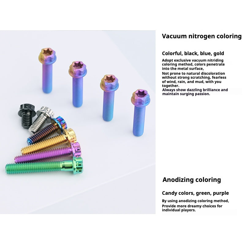 Viti in titanio viola SPARTS A3 Series M8 L10-120mm per motociclette e auto