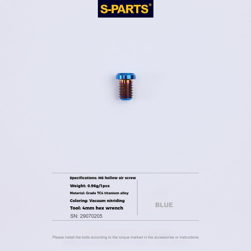 S-PARTS Lega di Titanio Cambio Freno Blocco Linea Mountain Road Bicicletta Deragliatore Anteriore Deragliatore Posteriore Vite di Compressione