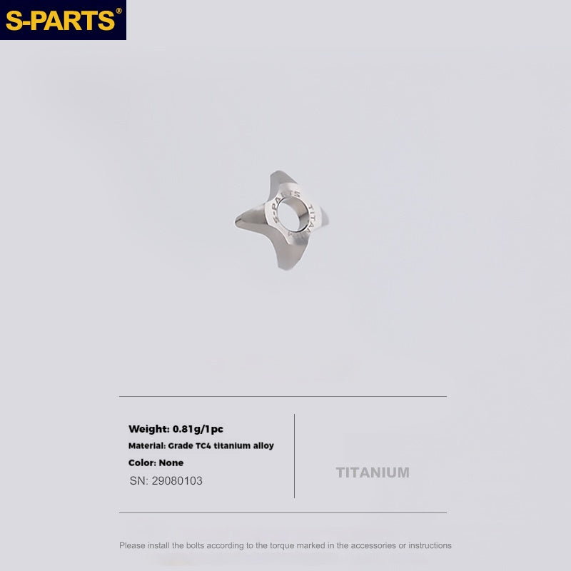 S-PARTS Titanium Alloy Direct-Mount Front Derailleur Fixing Bolt Set