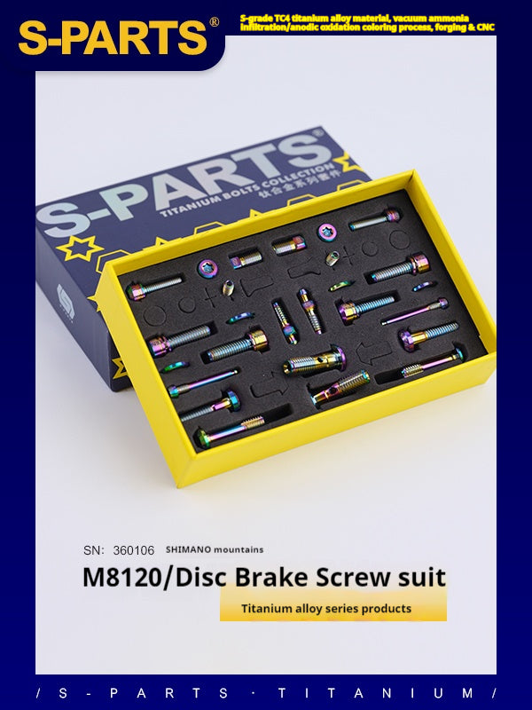 Set di viti per freni a disco S-PARTS per M8120 M9120 Shimano Mountain Series Accessori