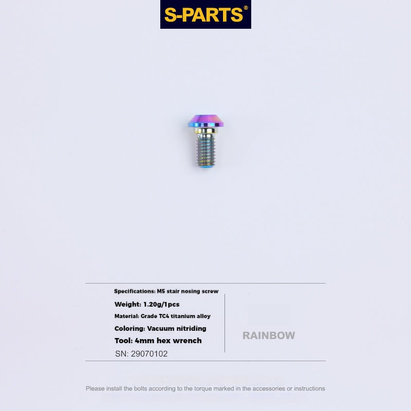 S-PARTS Lega di Titanio Cambio Freno Blocco Linea Mountain Road Bicicletta Deragliatore Anteriore Deragliatore Posteriore Vite di Compressione