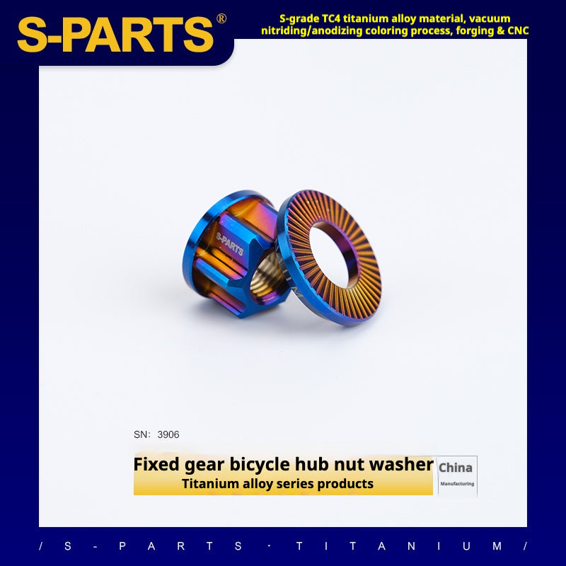 S-PARTS 티타늄 합금 허브 너트, 픽시 자전거용