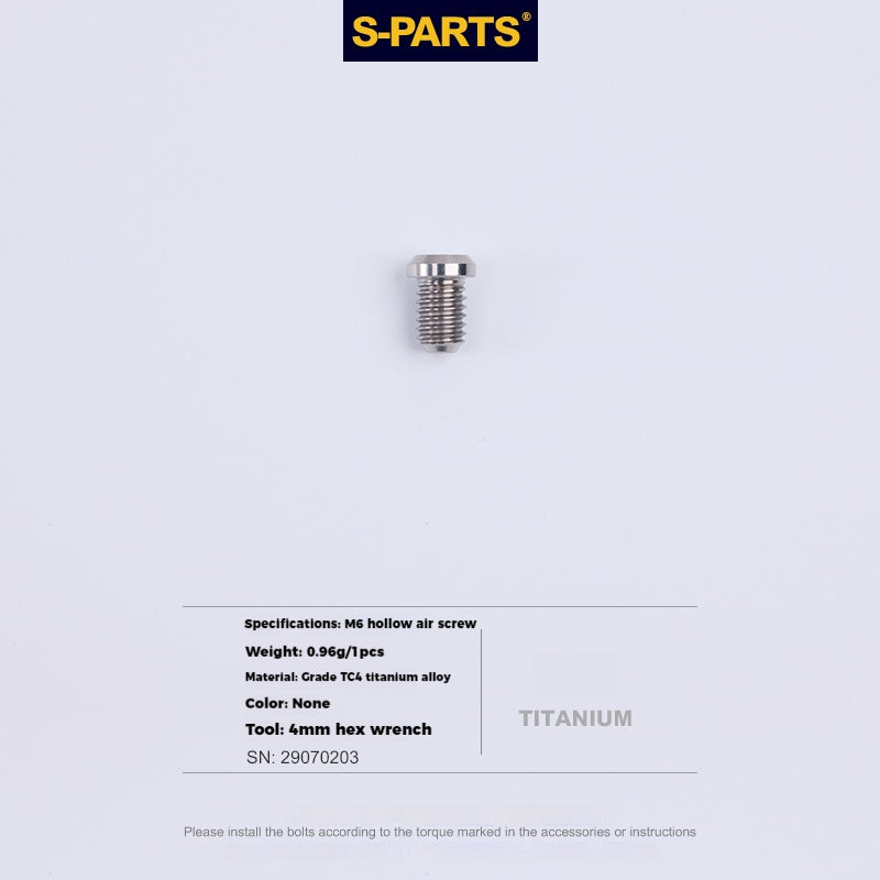 S-PARTS Lega di Titanio Cambio Freno Blocco Linea Mountain Road Bicicletta Deragliatore Anteriore Deragliatore Posteriore Vite di Compressione
