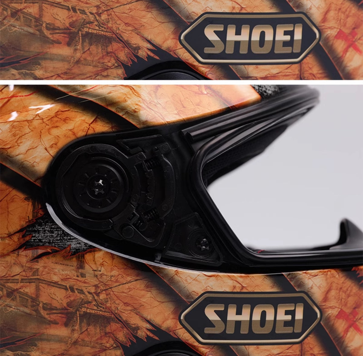 SPARTS CONJUNTO DE PARAFUSOS DE TITÂNIO PARA FIXAÇÃO DO MECANISMO DO VISOR CAPACETE DE MOTOCICLETA SHOEI Z7Z8 X14 GTAIRGTAIR2