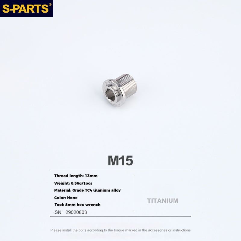 Viti per manovella scanalate in titanio S-PARTS per serie SHIMANO