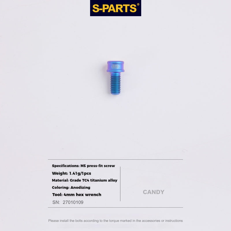 S-PARTS Lega di Titanio Cambio Freno Blocco Linea Mountain Road Bicicletta Deragliatore Anteriore Deragliatore Posteriore Vite di Compressione