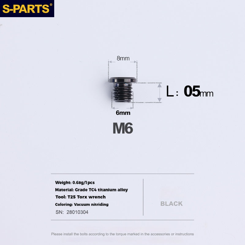 S-PARTS Parafusos do Bocal de Óleo em Liga de Titânio Alavancas de Freio para Mountain Shimano Sram TRP Alavancas de Câmbio Road Shimano