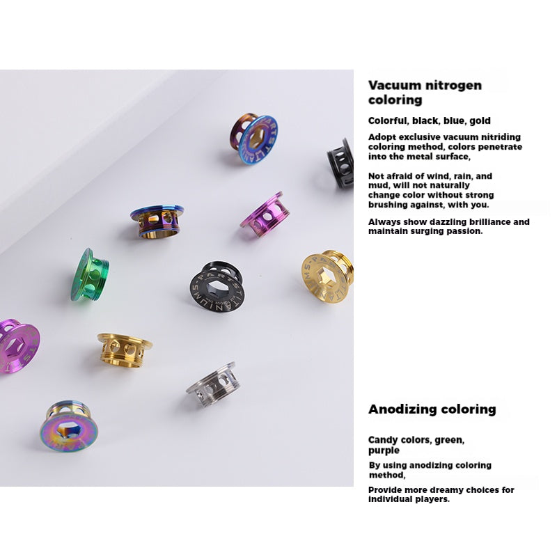 Bulloni e coperture per manovella in lega di titanio S-PARTS per la serie Shimano