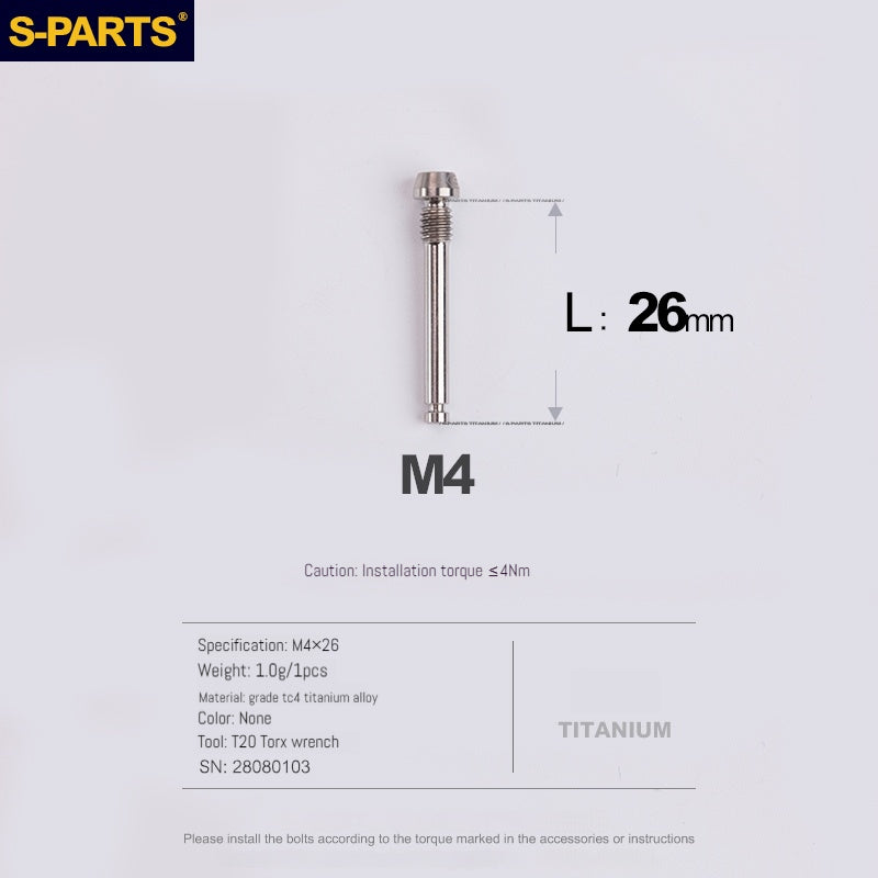 S-PARTS Titanium Brake Pad Pin Retainer for Shimano Sram Magura HOPE  Disc Brake
