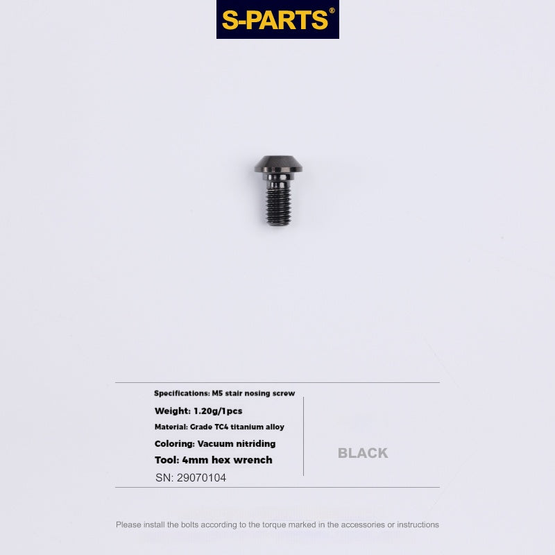 S-PARTS Lega di Titanio Cambio Freno Blocco Linea Mountain Road Bicicletta Deragliatore Anteriore Deragliatore Posteriore Vite di Compressione