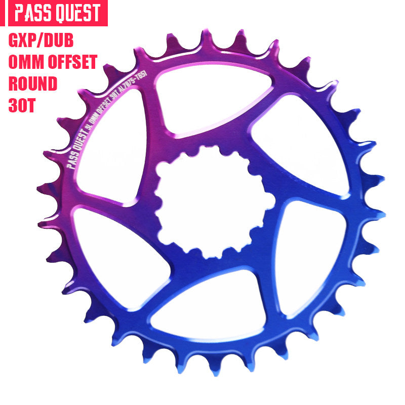PASS QUEST GXP / DUB 3-Bolt Direct Mount Narrow-Wide MTB Chainring | 0mm Offset 30T–42T