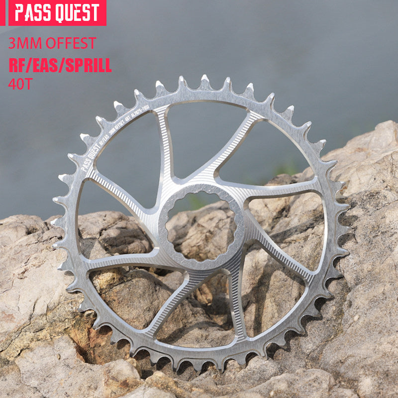 PASS QUEST 3mm Offset Direct Mount Narrow-Wide Chainring for Race Face / Easton | 40T–54T