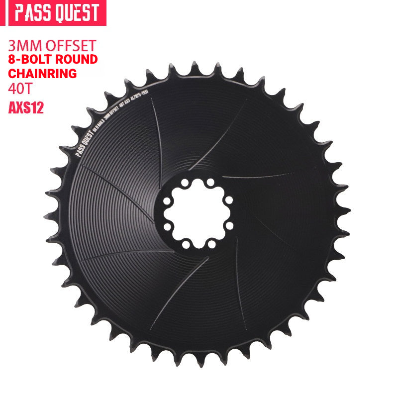 PASS QUEST SRAM AXS 8-Bolt Direct Mount Narrow-Wide Chainring | 3mm Offset 40T–54T