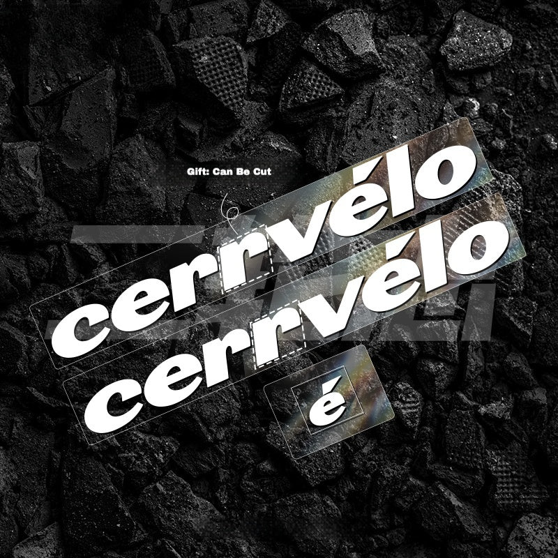 23-25 2026 cervelo S5 Frame Logo Color Decals｜Down Tube & Head Tube Sticker Kit｜48–56